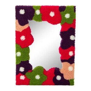 Floral Tufted Mirror
